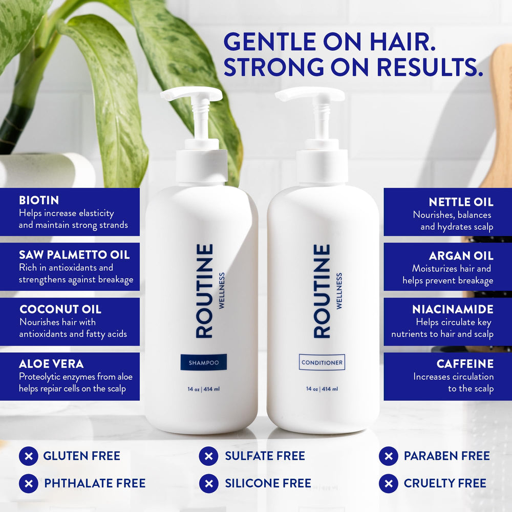 Routine Wellness empaque set rosa mosqueta: cuidado capilar completo