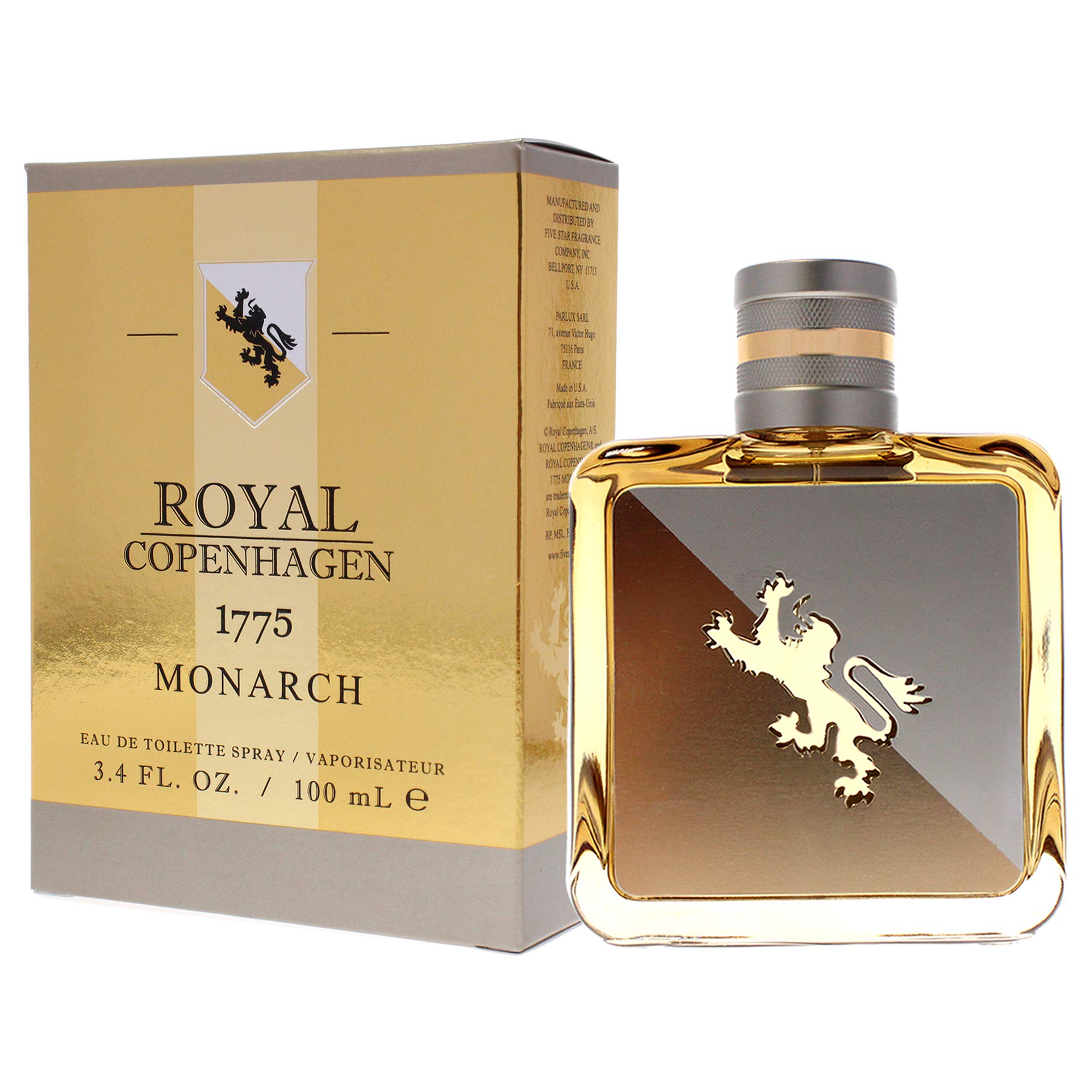 Royal Copenhagen 1775 Monarch, empaque elegante, regalo ideal para amantes de fragancias clásicas.