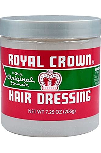 Royal Crown Cuidado Capilar: botella vertido para un peinado suave y brillo natural.