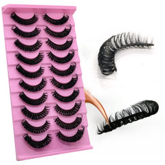Pestañas Royaomis 3D ruso D-Curl 15 mm para un look intenso y definido