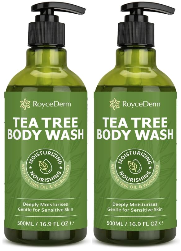 Roycederm jabon corporal en empaque, limpieza suave para el dia a dia.