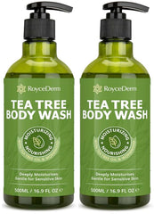 Roycederm jabon corporal en empaque, limpieza suave para el dia a dia.