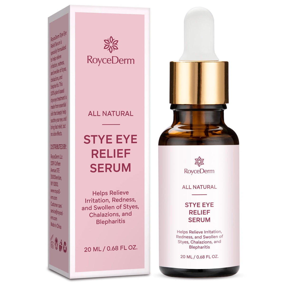 Roycederm: suero para ojos con enfoque en orzuelo, alivio suave.
