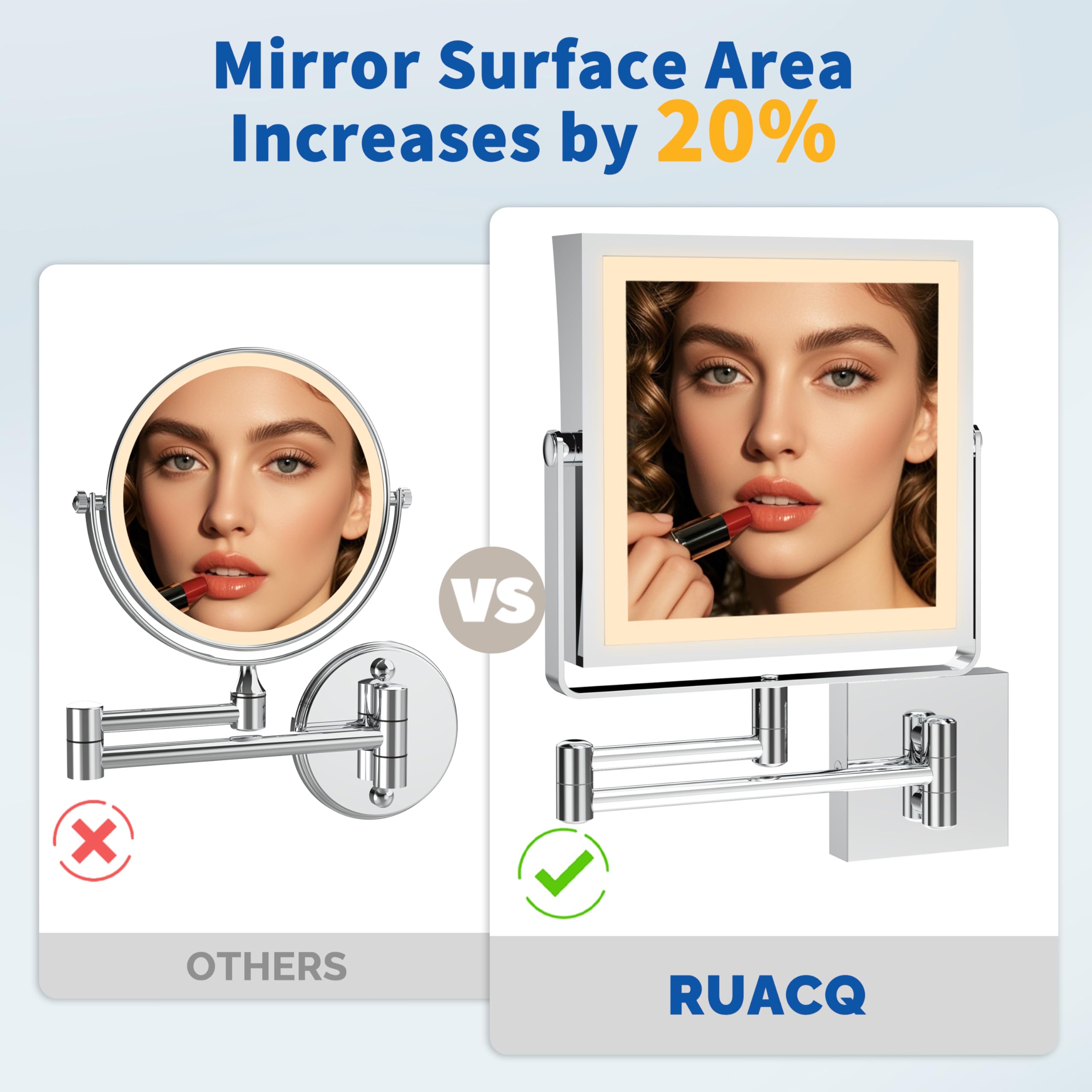 Ruacq batería recargable de alta capacidad para uso prolongado.