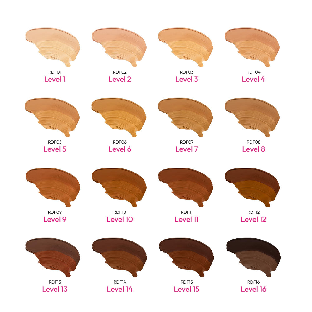Control del brillo con Ruby Kisses 3D Face Creator para looks duraderos.