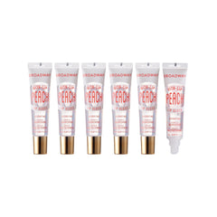 Ruby Kisses Broadway Vita-Lip envase transparente para un brillo claro e hidratante.