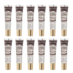 Ruby Kisses Broadway Vita-Lip Gloss con aceite de coco en empaque, hidratación duradera para labios