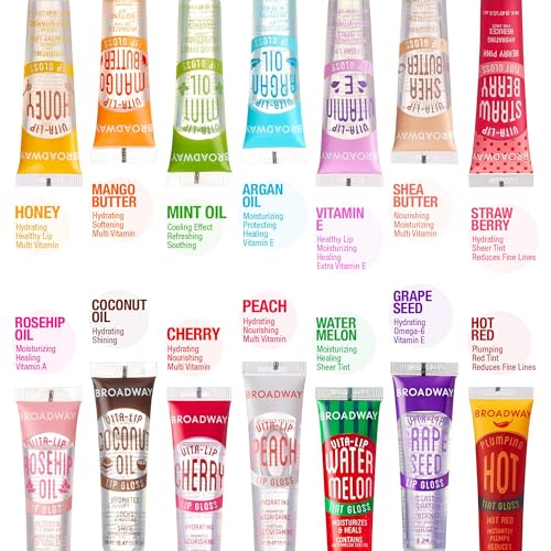 Aceites de coco, mango y argán en Ruby Kisses Broadway Vita-Lip Gloss