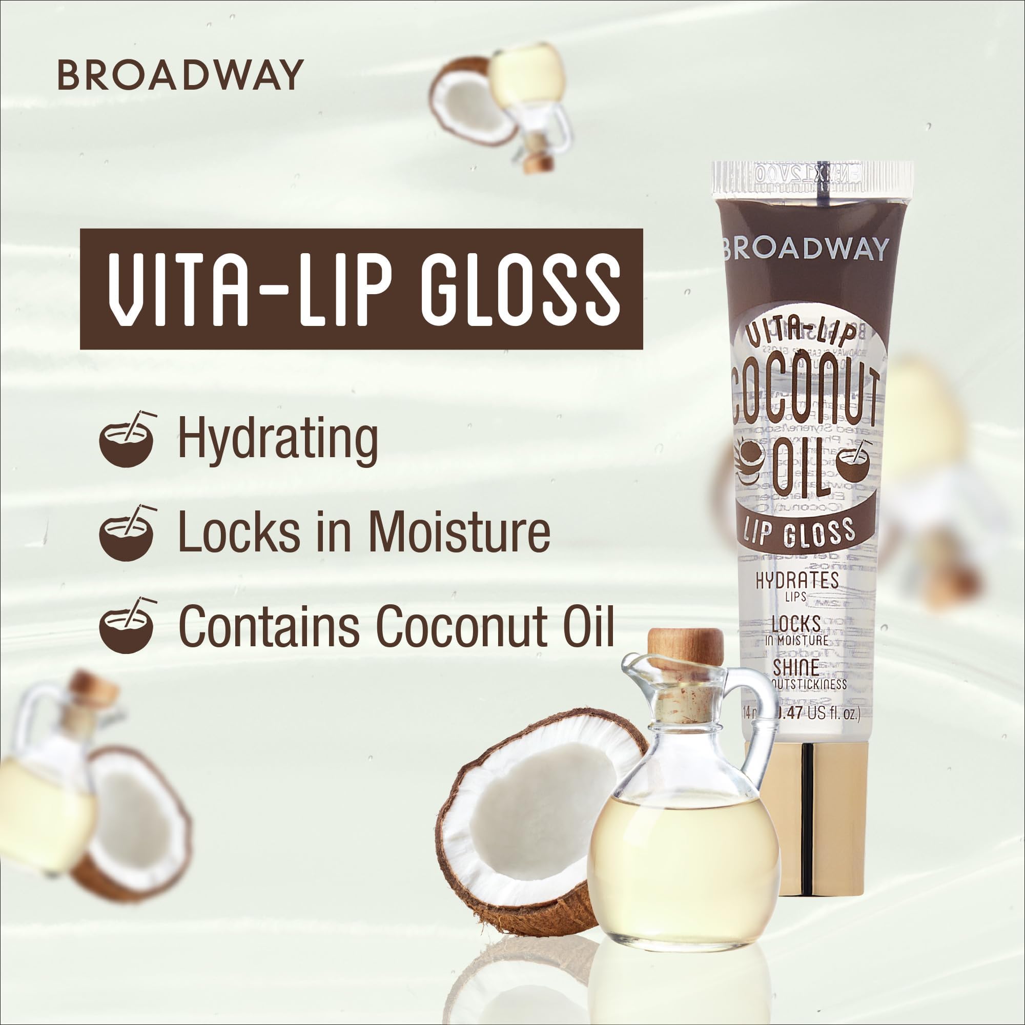 Hidratación sostenida gracias a la fórmula de Ruby Kisses Broadway Vita-Lip Gloss