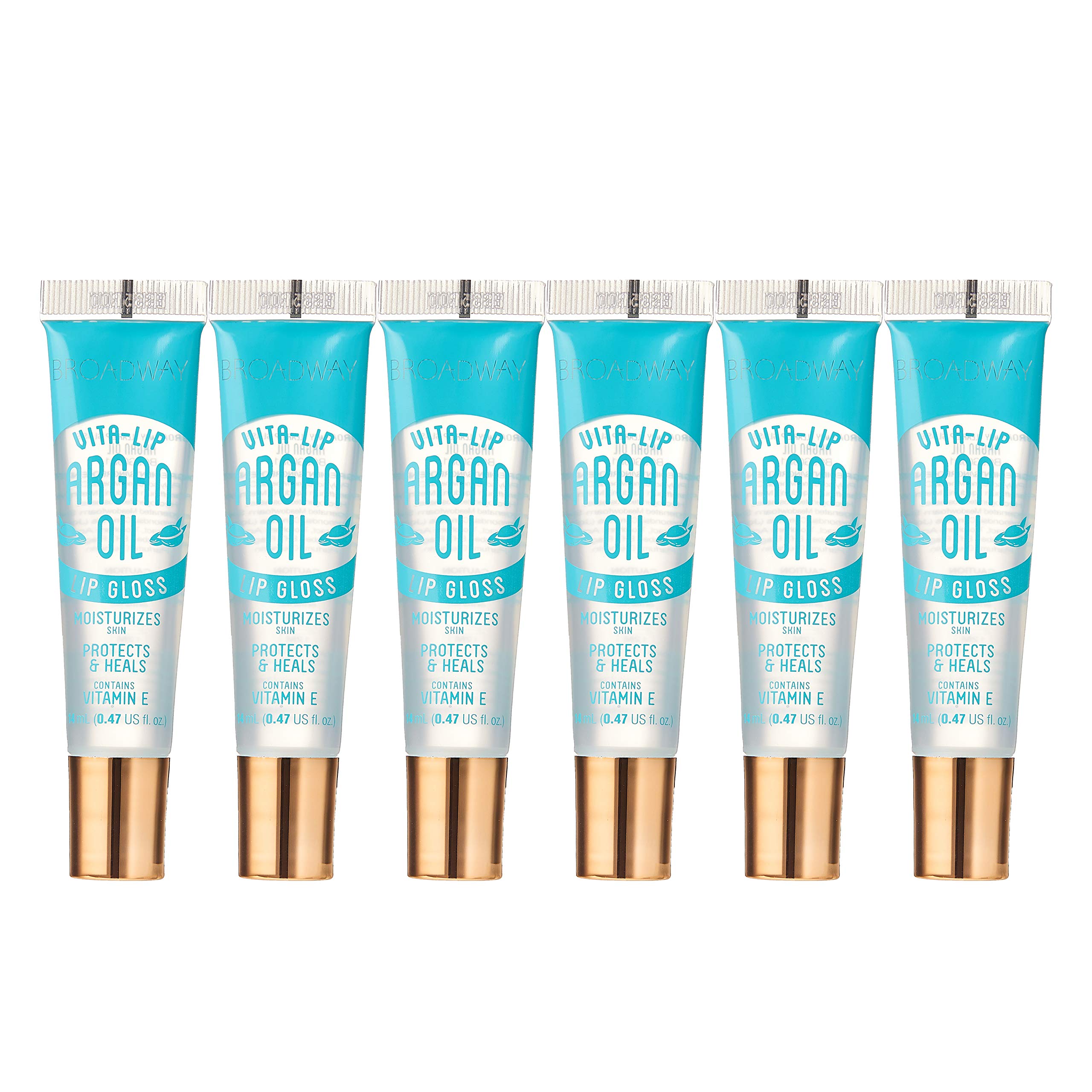 Ruby Kisses Broadway Vita-Lip gloss, aplicador suave para una aplicación precisa.