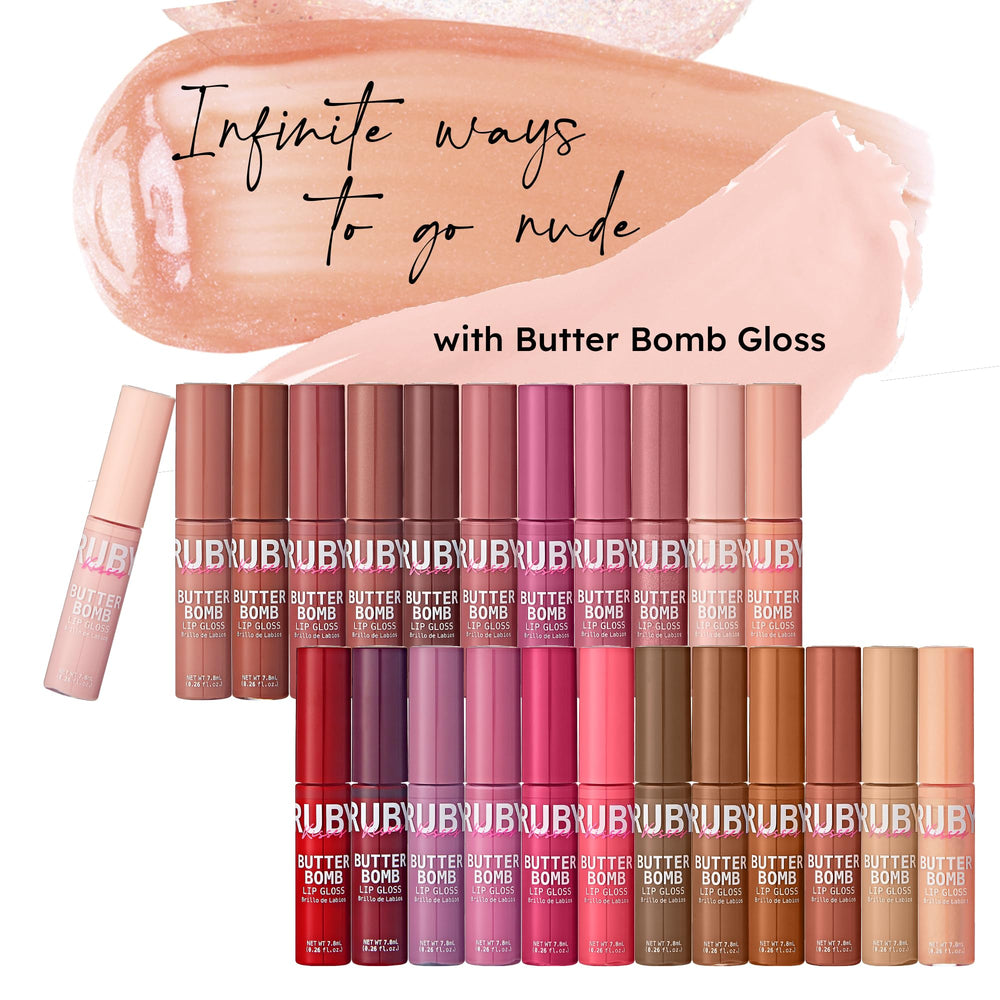 Efecto hidratante del gloss con Vitamina E para labios cuidados.