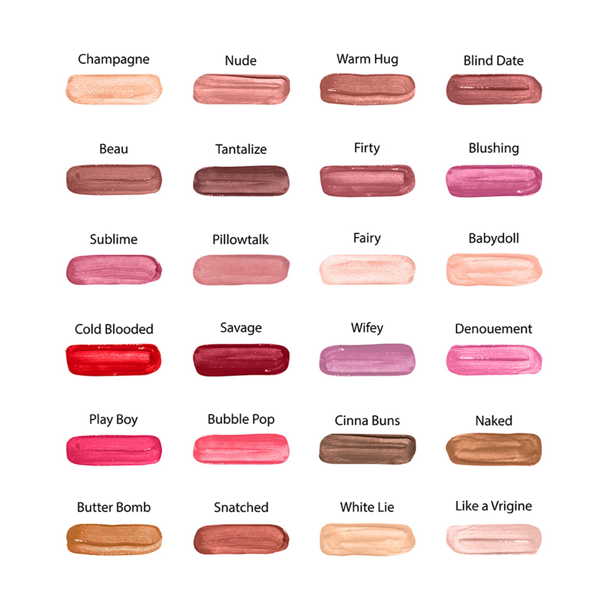Kit labial completo de Ruby Kisses para combinar brillo y color.