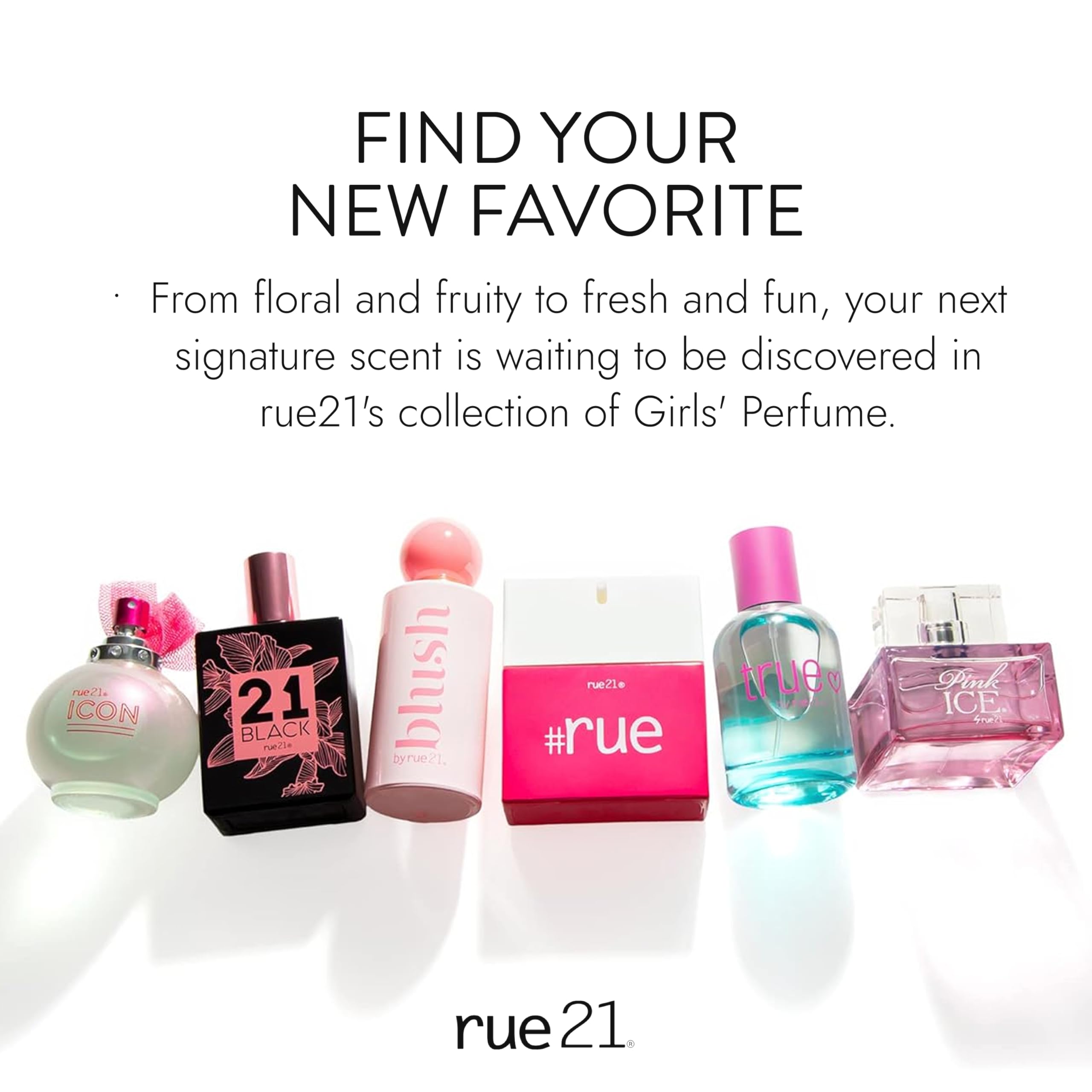 Rue 21 21 Black travel-friendly packaging for on-the-go spritzes.