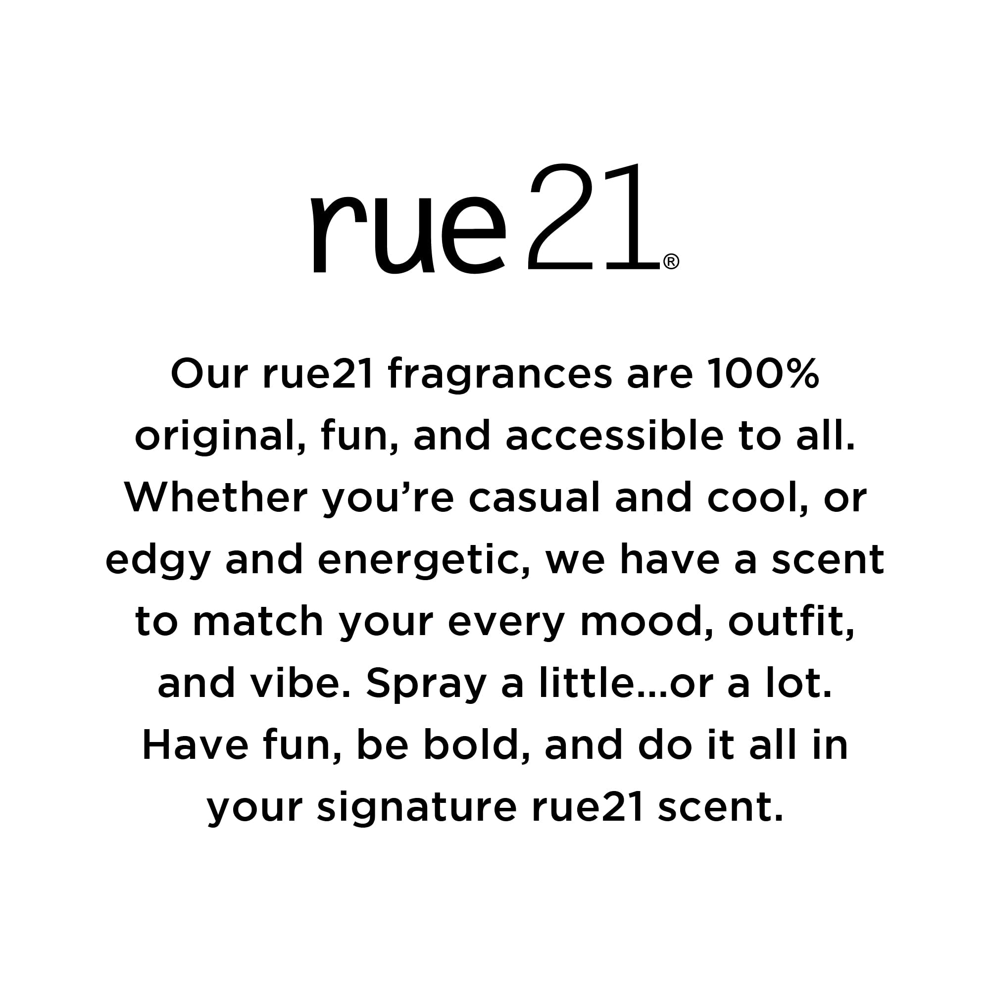 Rue 21 Blush: aroma que realza labios brillantes y piel suave.