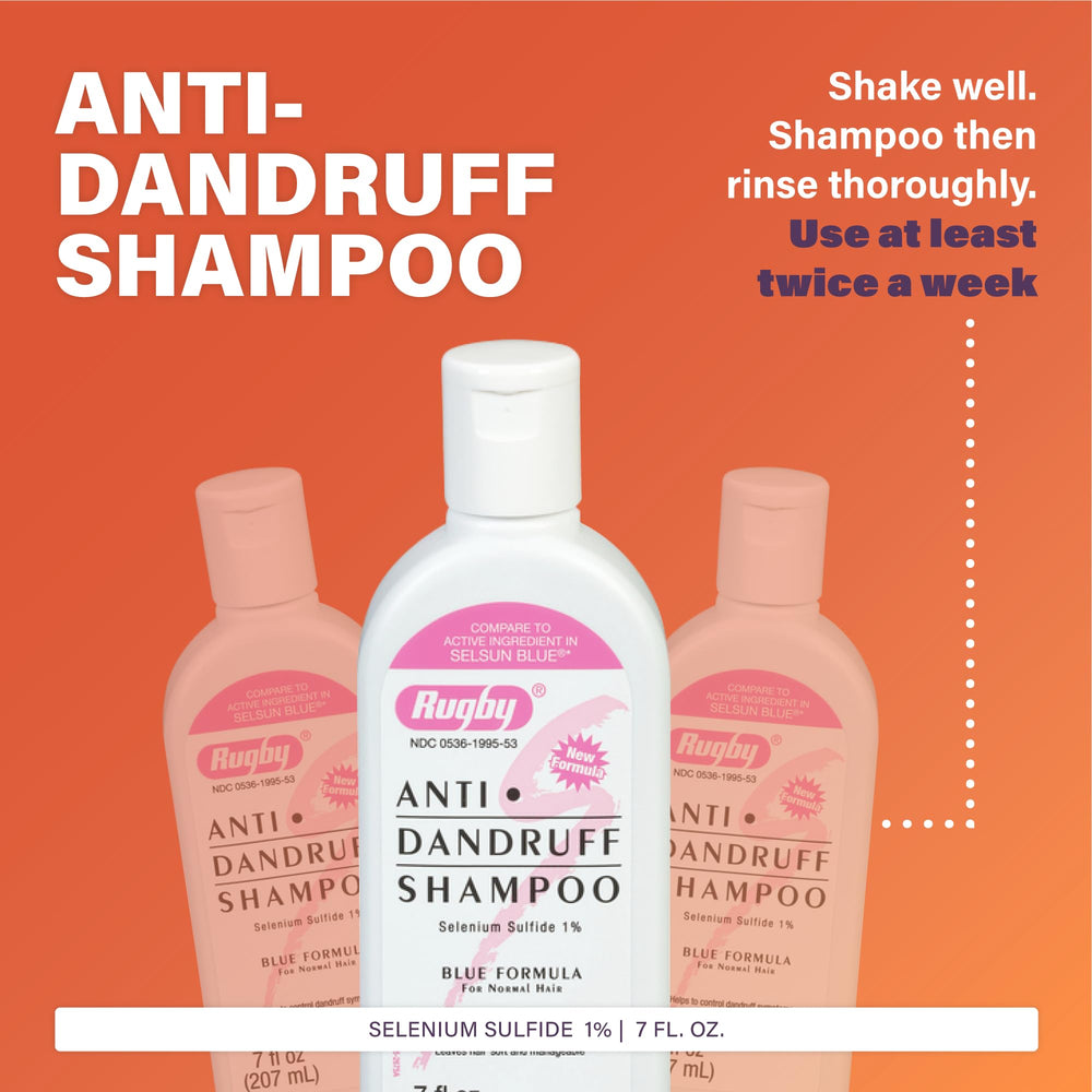 Rugby Laboratories champú anti-caspa, ducha, espuma suave para cabello normal