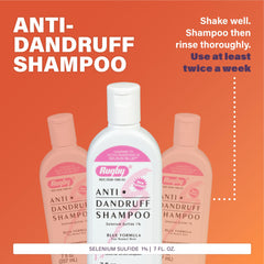 Rugby Laboratories champú anti-caspa, ducha, espuma suave para cabello normal