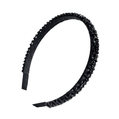 Diadema Ruihfas con brillos de cristales en 4 filas para estilos elegantes.