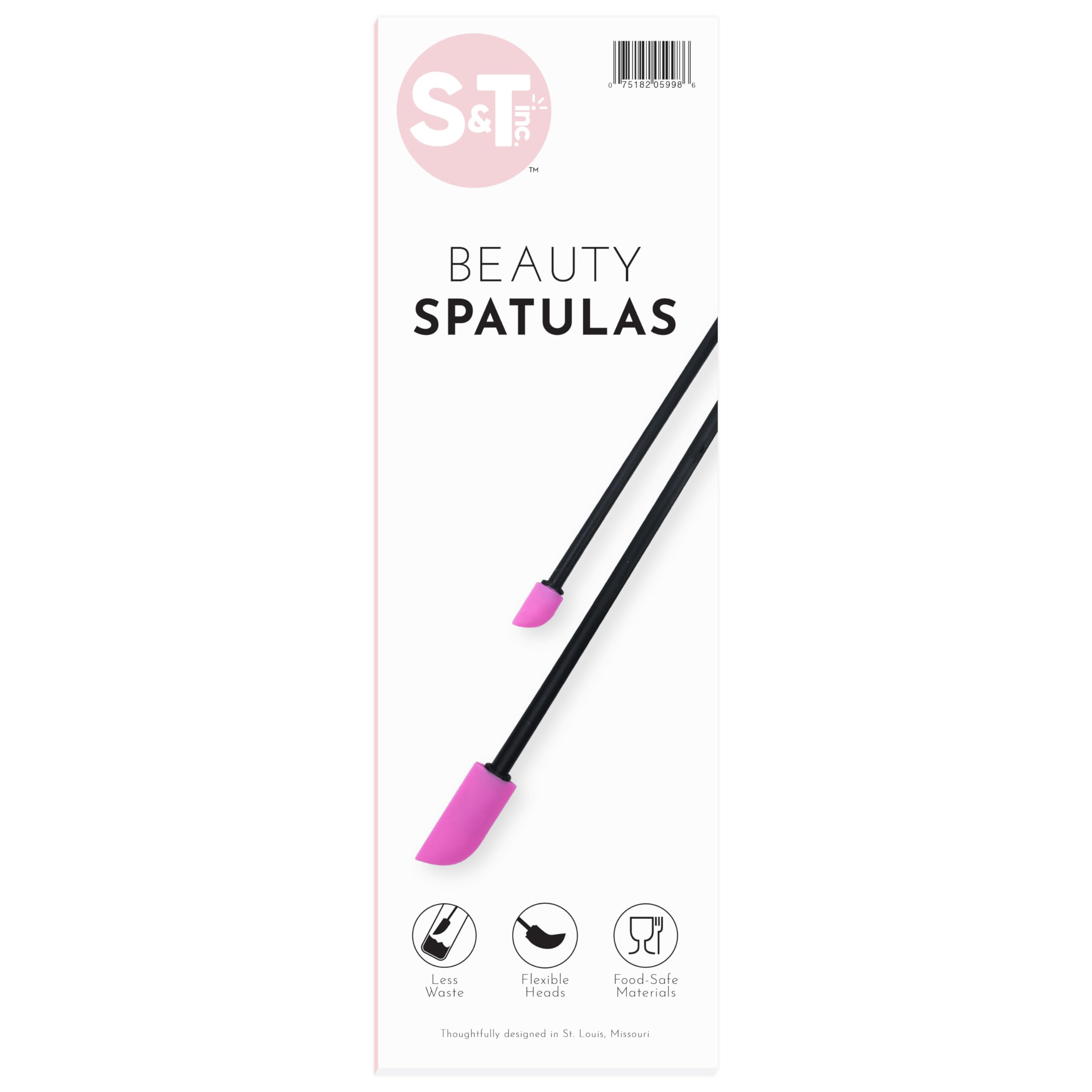 Aplicador S&T INC para maquillaje grande facilita extraer crema del frasco