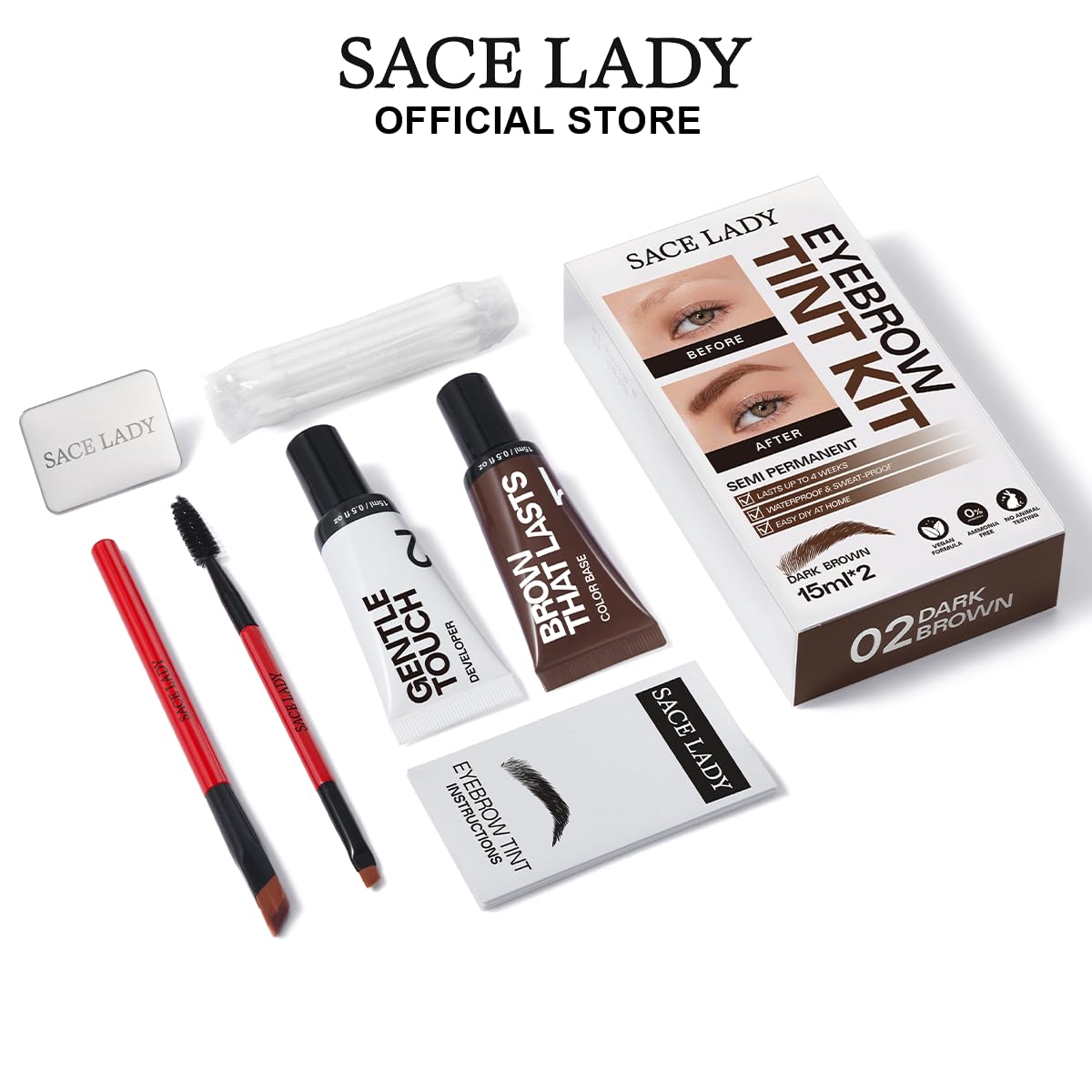 Bastoncillos de algodón SACE LADY para retoques limpios y precisos.