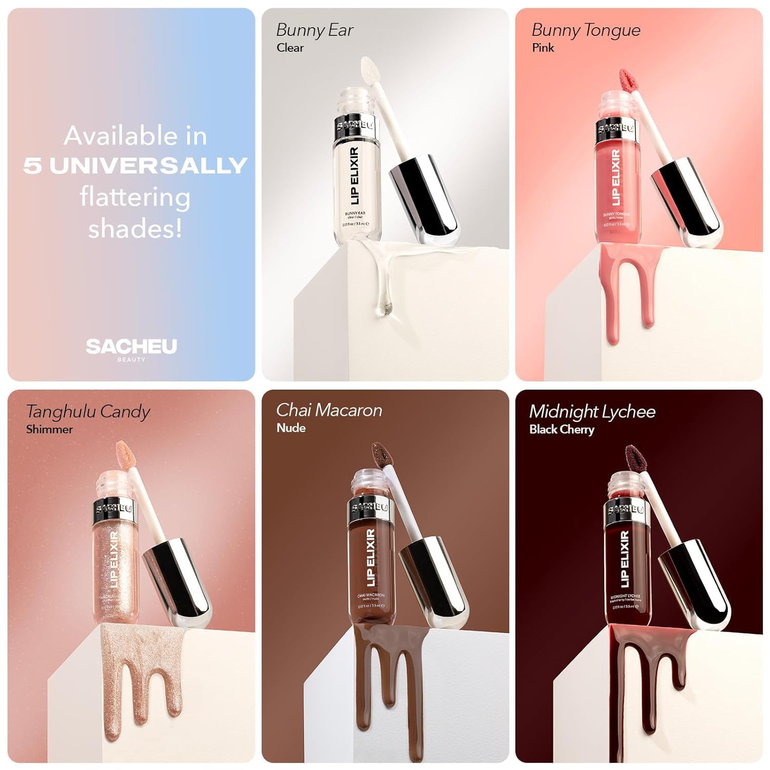 Sacheu Elixir de Labios: labios hidratados con acabado suave.