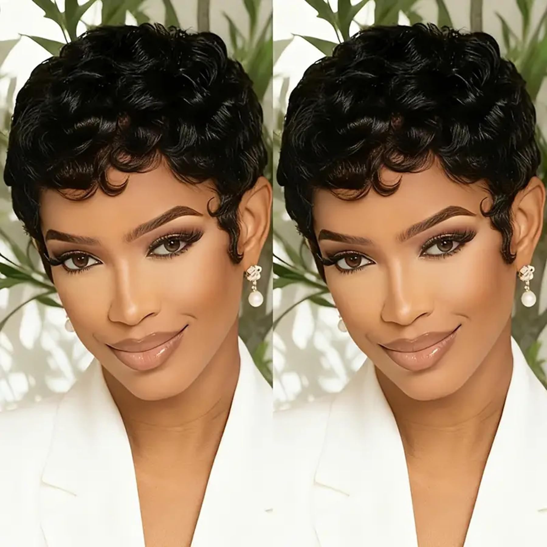 SAEIALL pixie corto natural, look elegante y sencillo de llevar