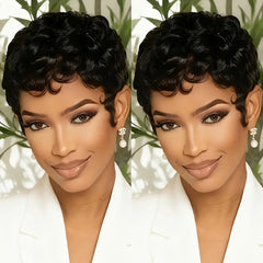SAEIALL pixie corto natural, look elegante y sencillo de llevar