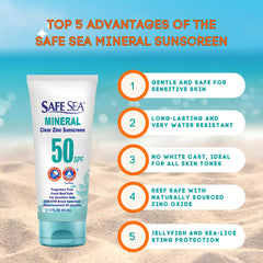 Envase de viaje Safe Sea 60 ml, compacto para llevar