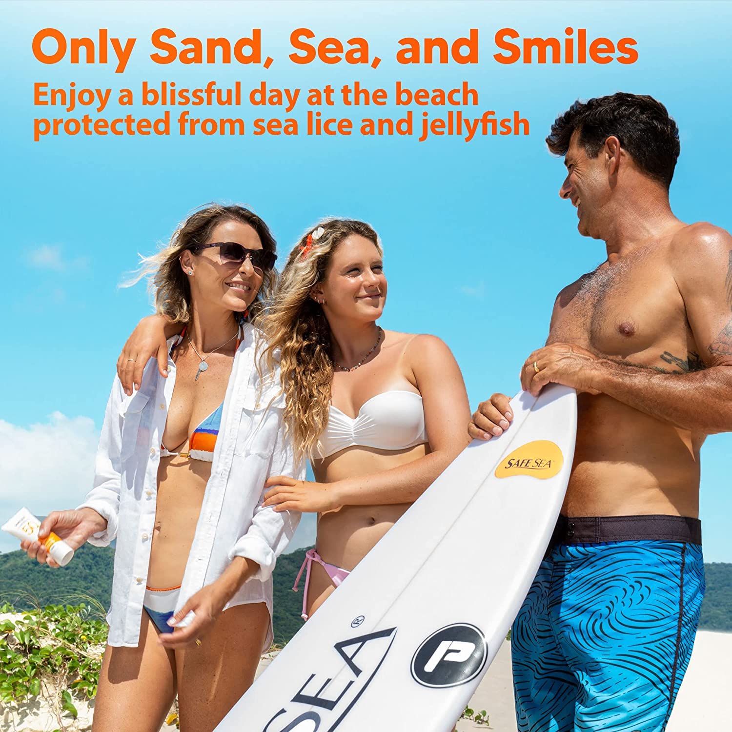Safe Sea SPF50 resistente al agua para uso en playa o piscina