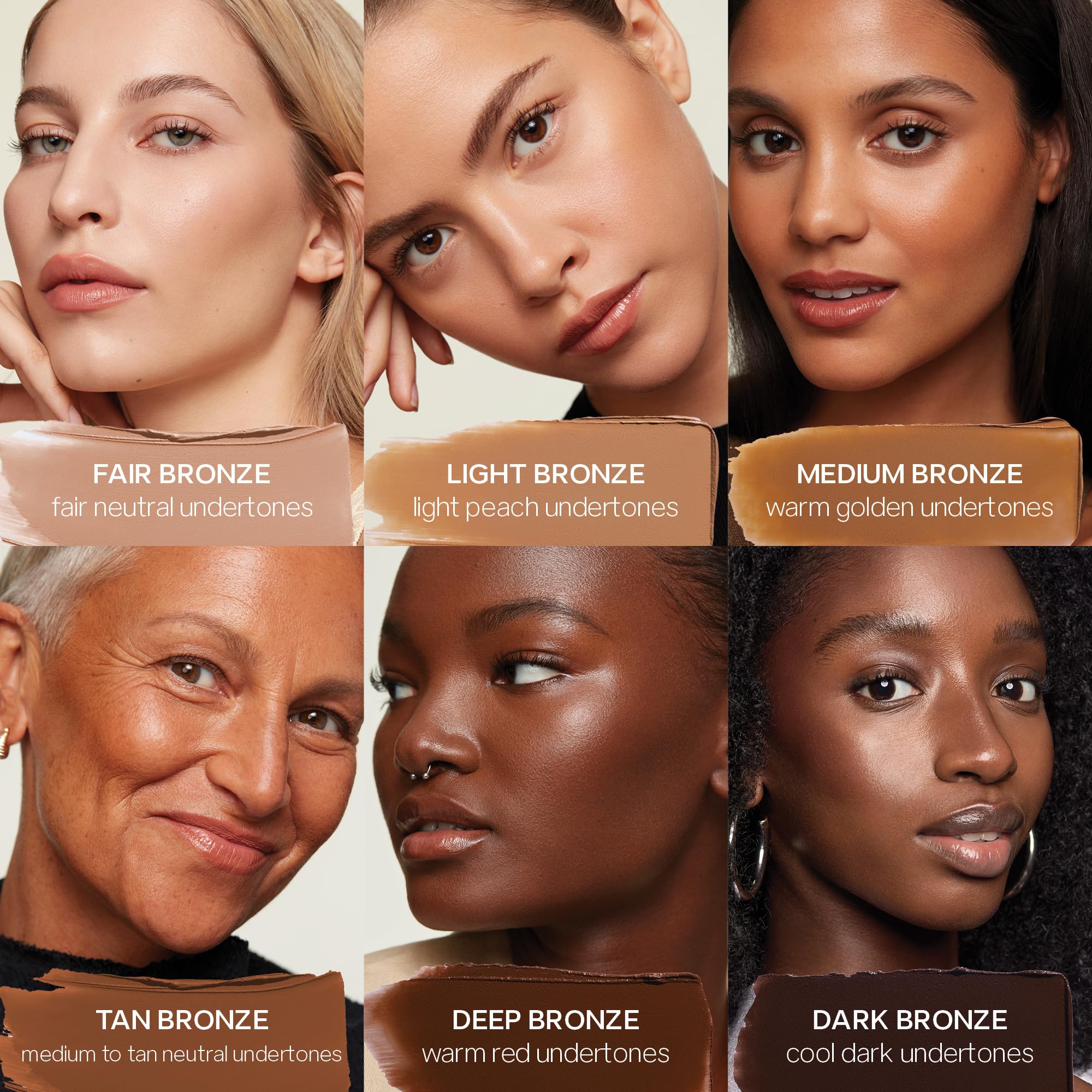 Avant et après contouring doux avec Sun Melt pour une définition subtile.