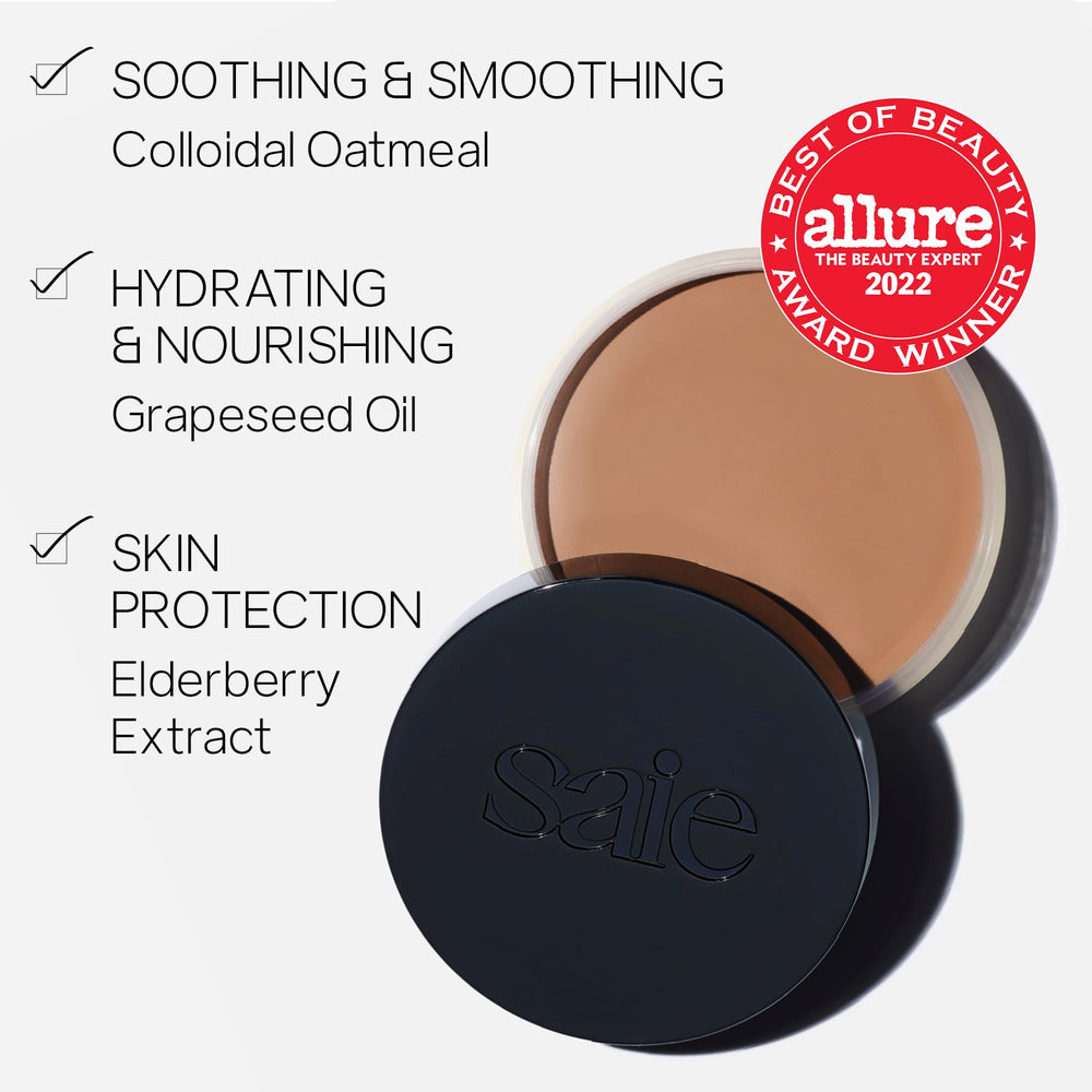 Saie Sun Melt bronzer crème – finition naturelle et légère pour un look quotidien.
