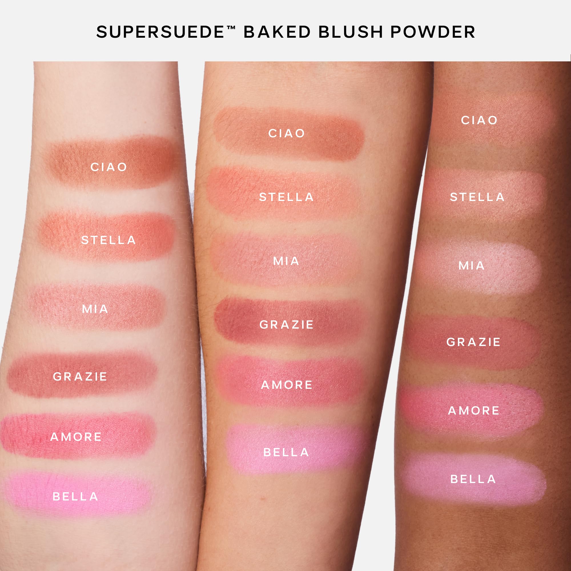 Saie SuperSuede Baked Blush difuminación del rostro para look sutil