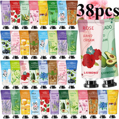 Sakose cremas de manos 38-pack frascos, regalo práctico para cuidar las manos