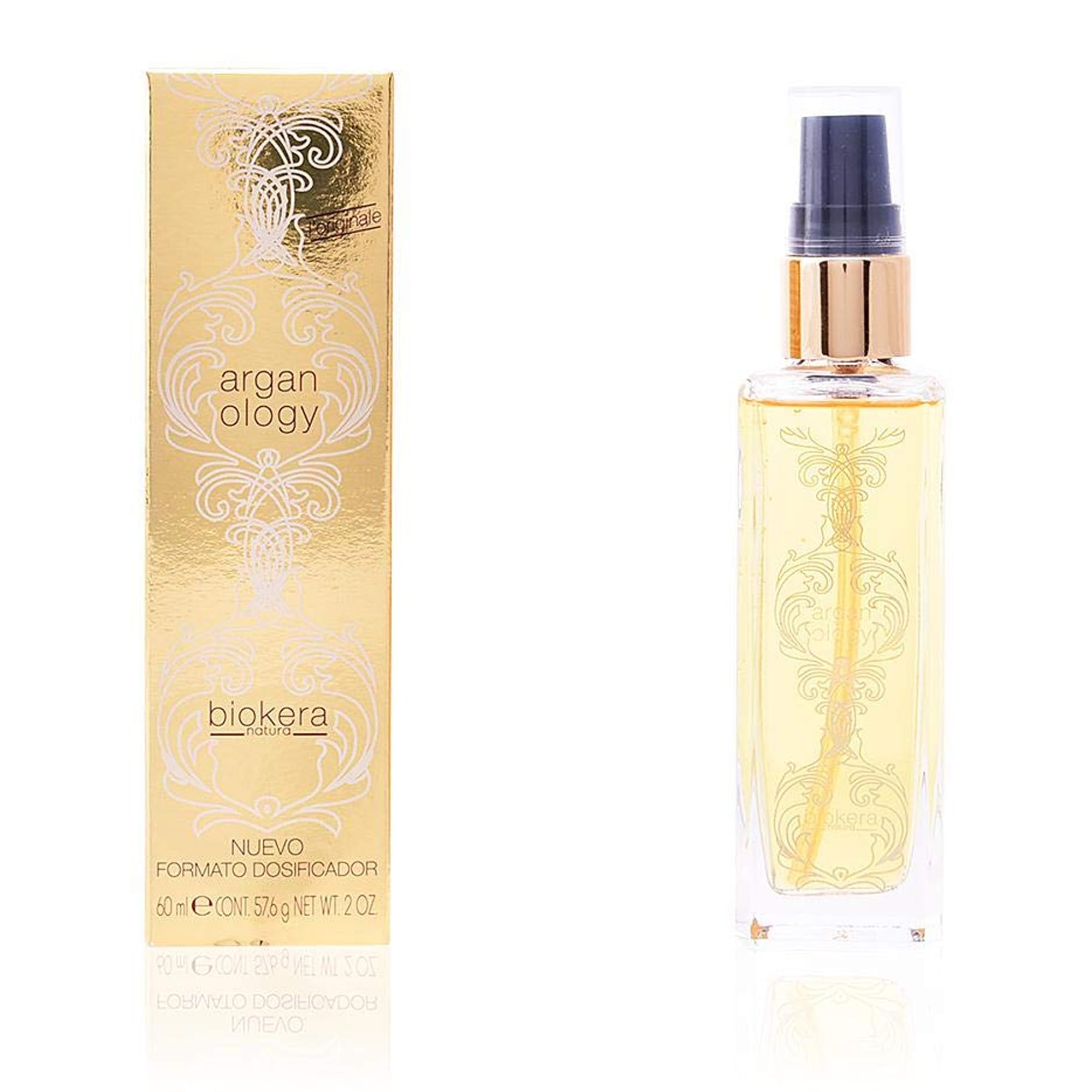 Salerm Arganology Serum envase de 60 ml para cuidado capilar sin residuos