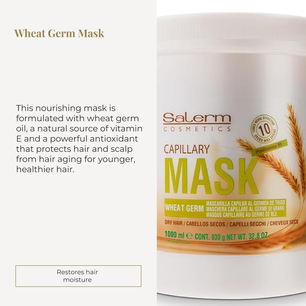 SALERM Masque nourrissant cheveux – texture crème riche et démêlage facilité