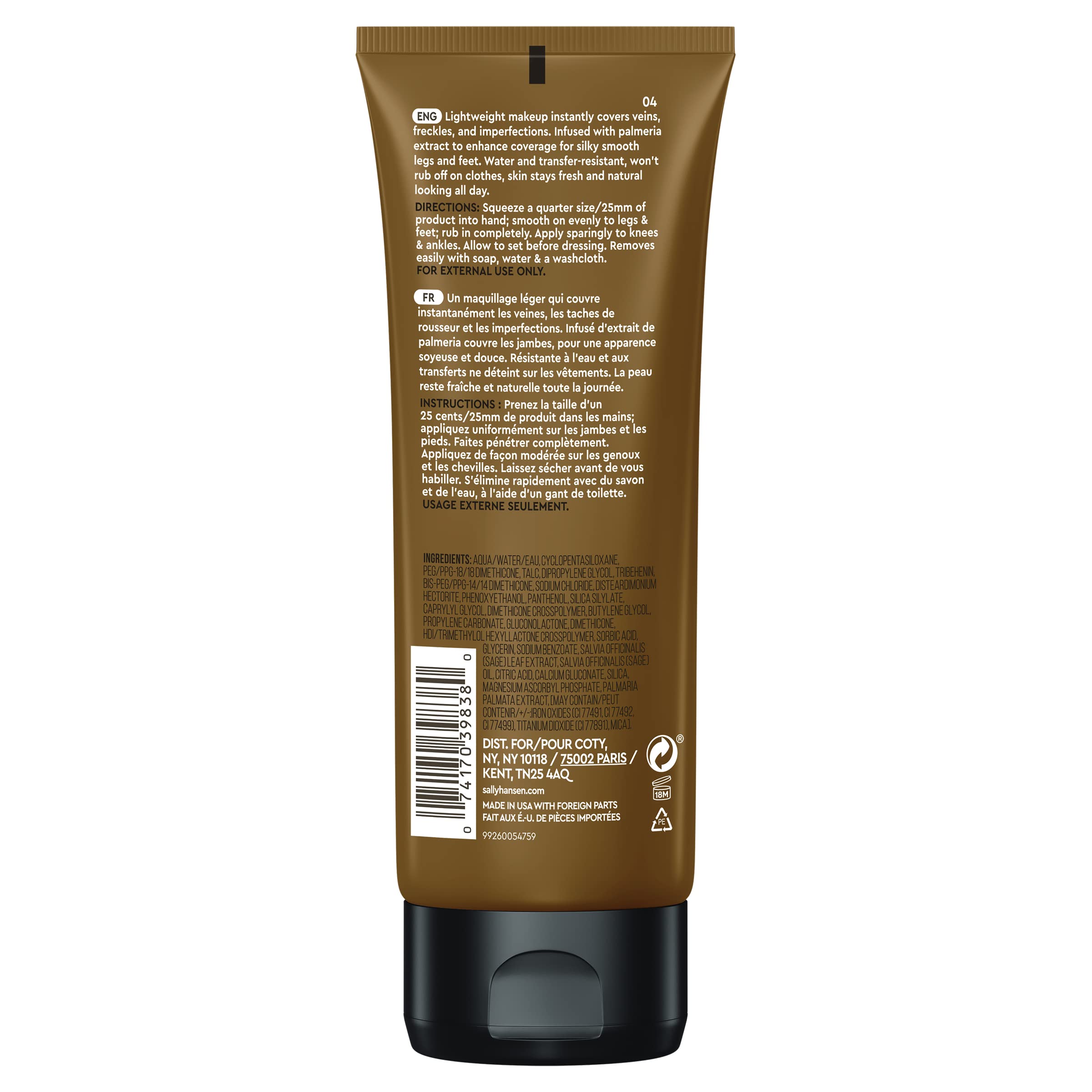 Sally Hansen Airbrush Legs Deep: cobertura de imperfecciones para piernas con aspecto natural.