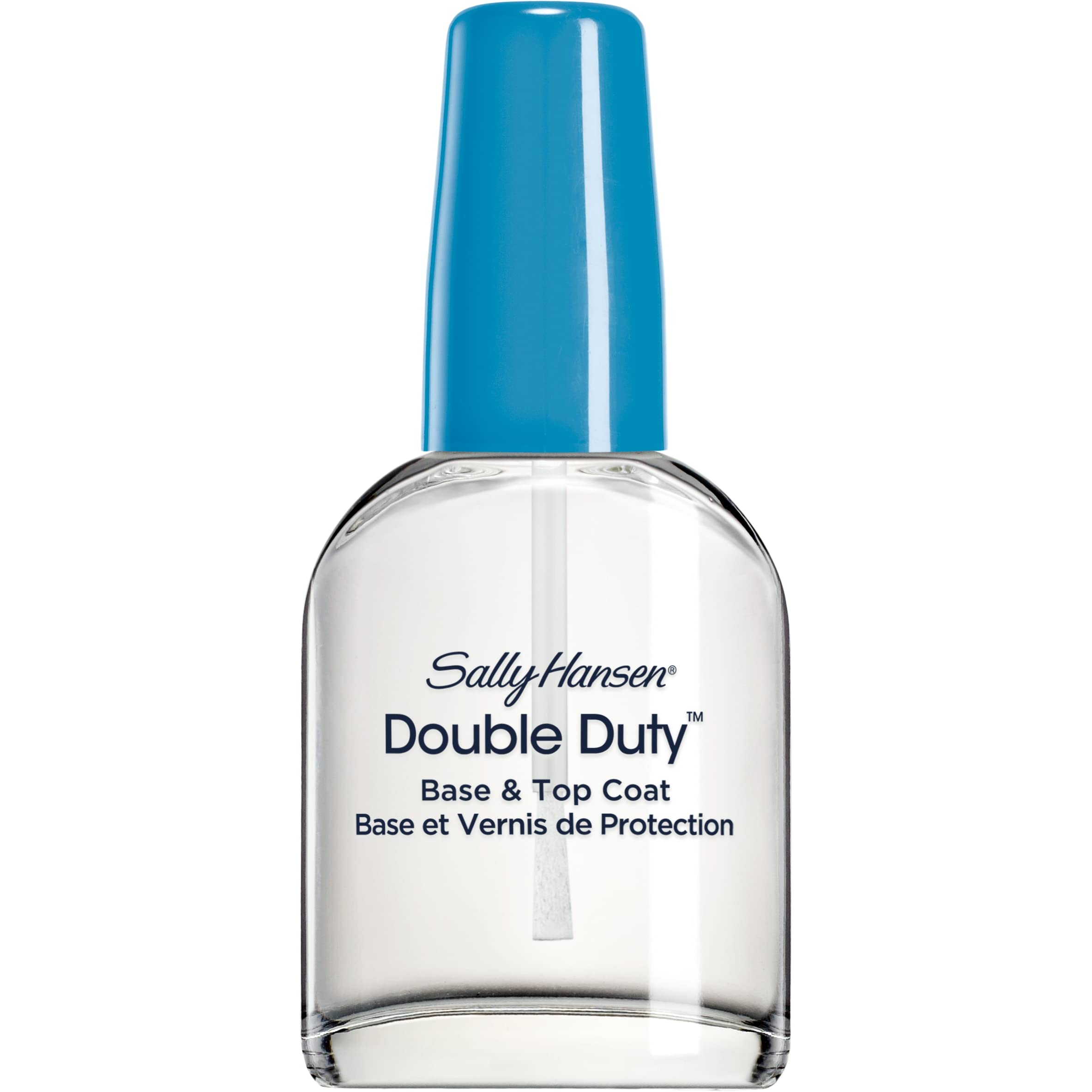 Sally Hansen Doble Deber Base y Top, secado rápido para uñas listas para color