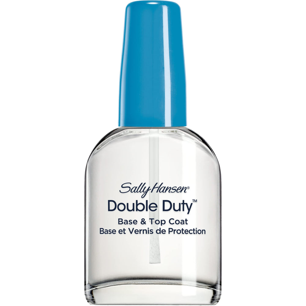 Sally Hansen Doble Deber Base y Top, secado rápido para uñas listas para color
