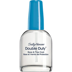Sally Hansen Doble Deber Base y Top, secado rápido para uñas listas para color