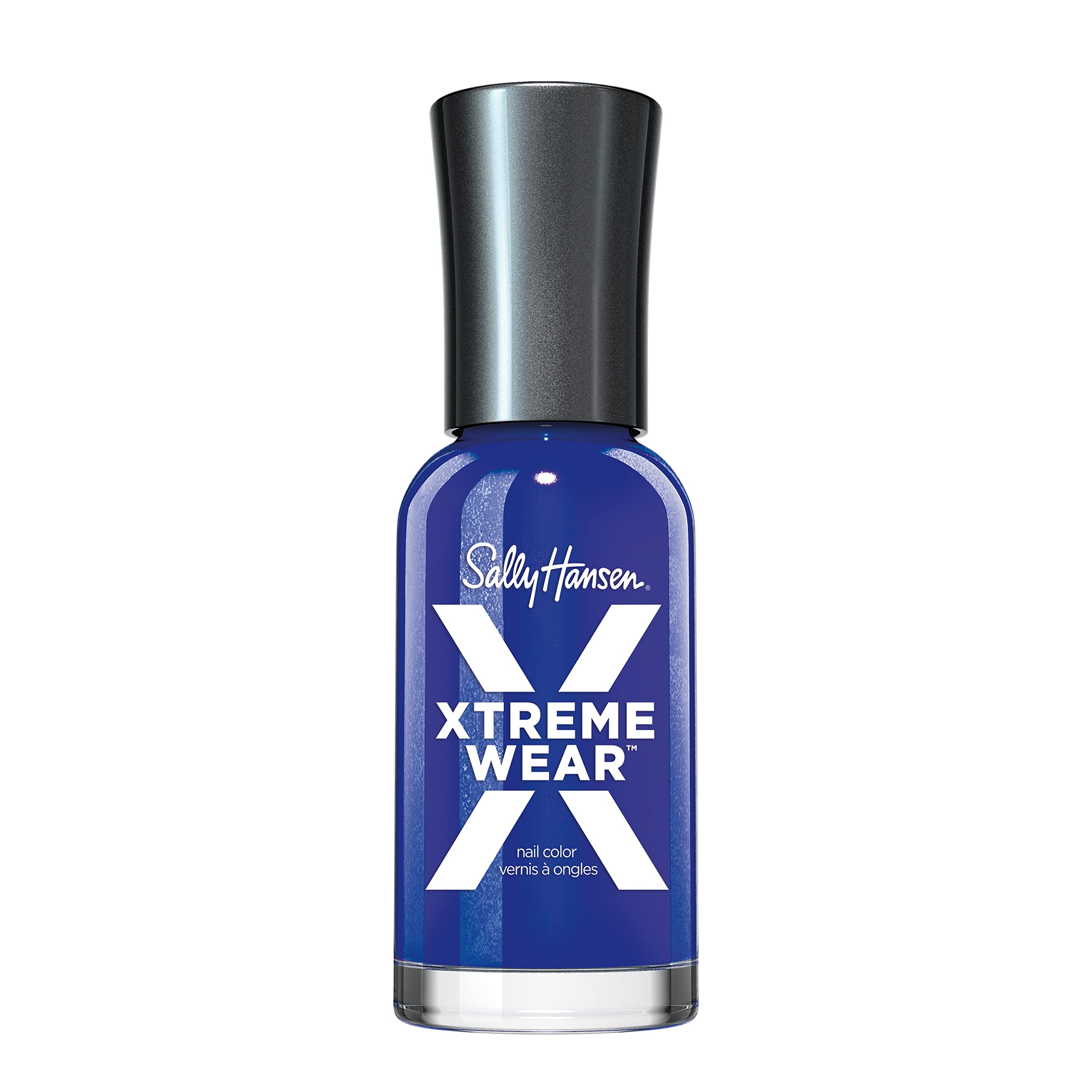 Sally Hansen Esmalte Azul Pacífico: frasco con color intenso para manicura duradera.