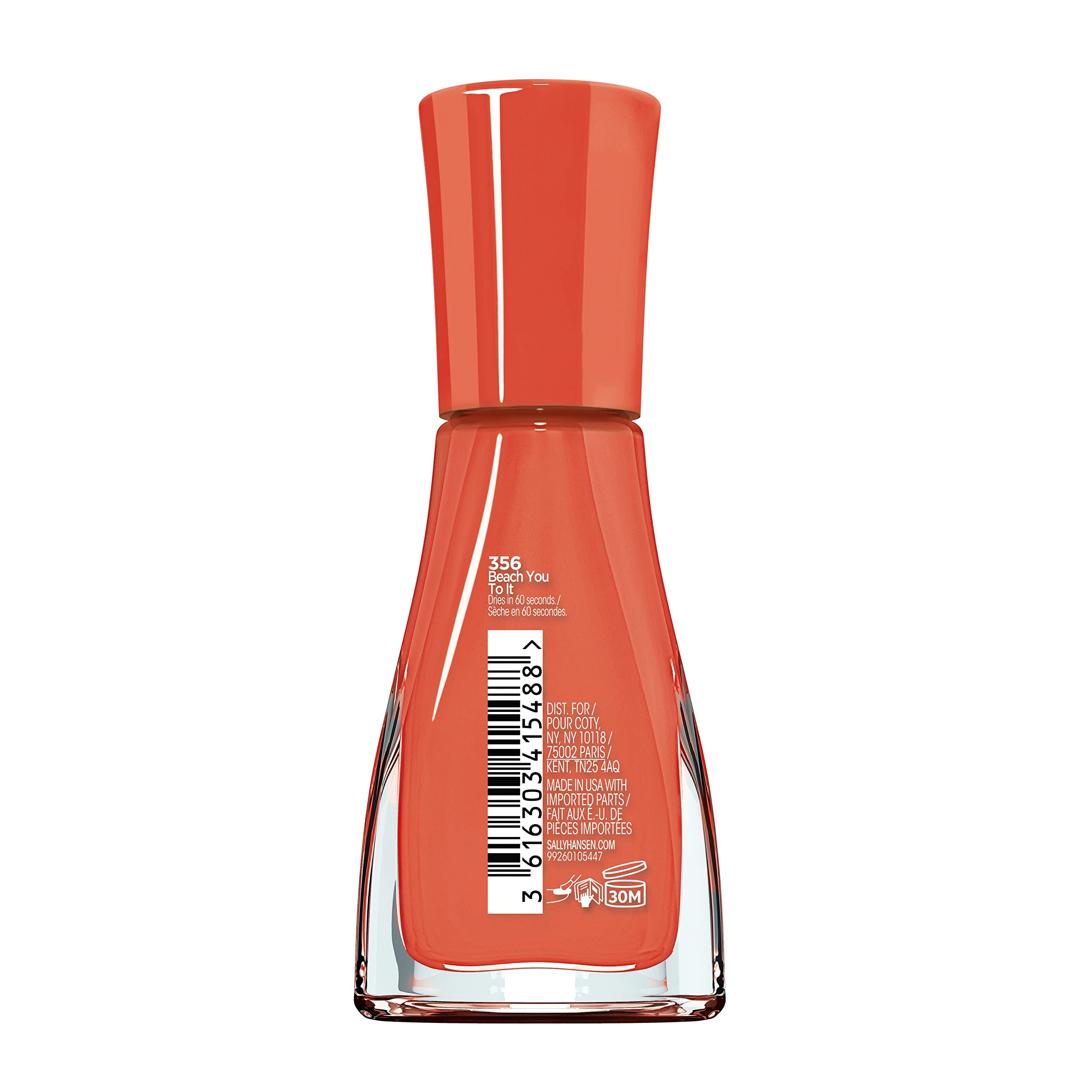 Sally Hansen Insta-Dri con brocha precisa para manicura limpia y rápida