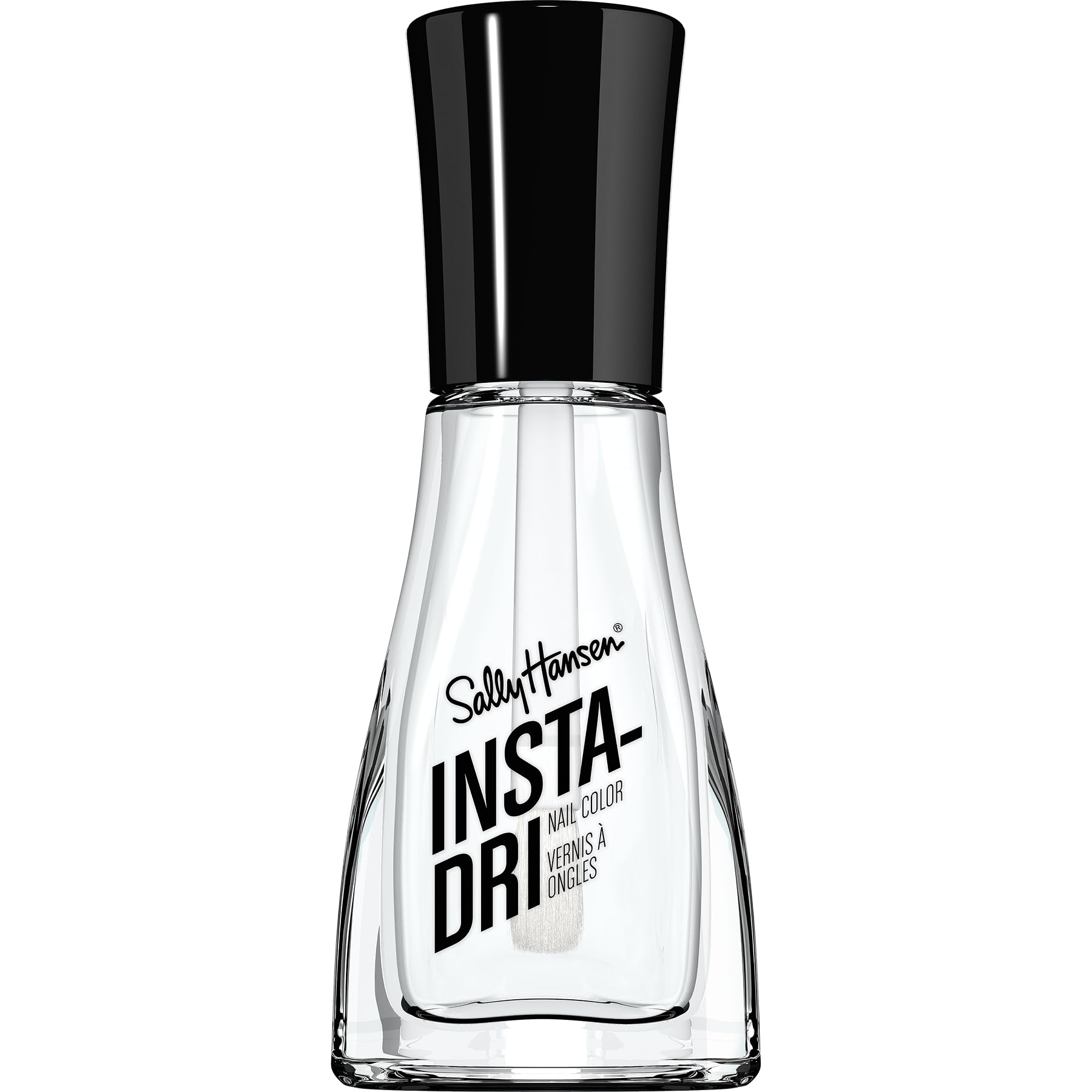Sally Hansen Insta-Dri muestra el bote de color para un acabado rápido y duradero en uñas