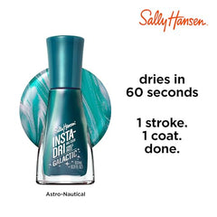 Sally Hansen Insta-Dri Galáctico: acabado semi-opaco con destellos sutiles