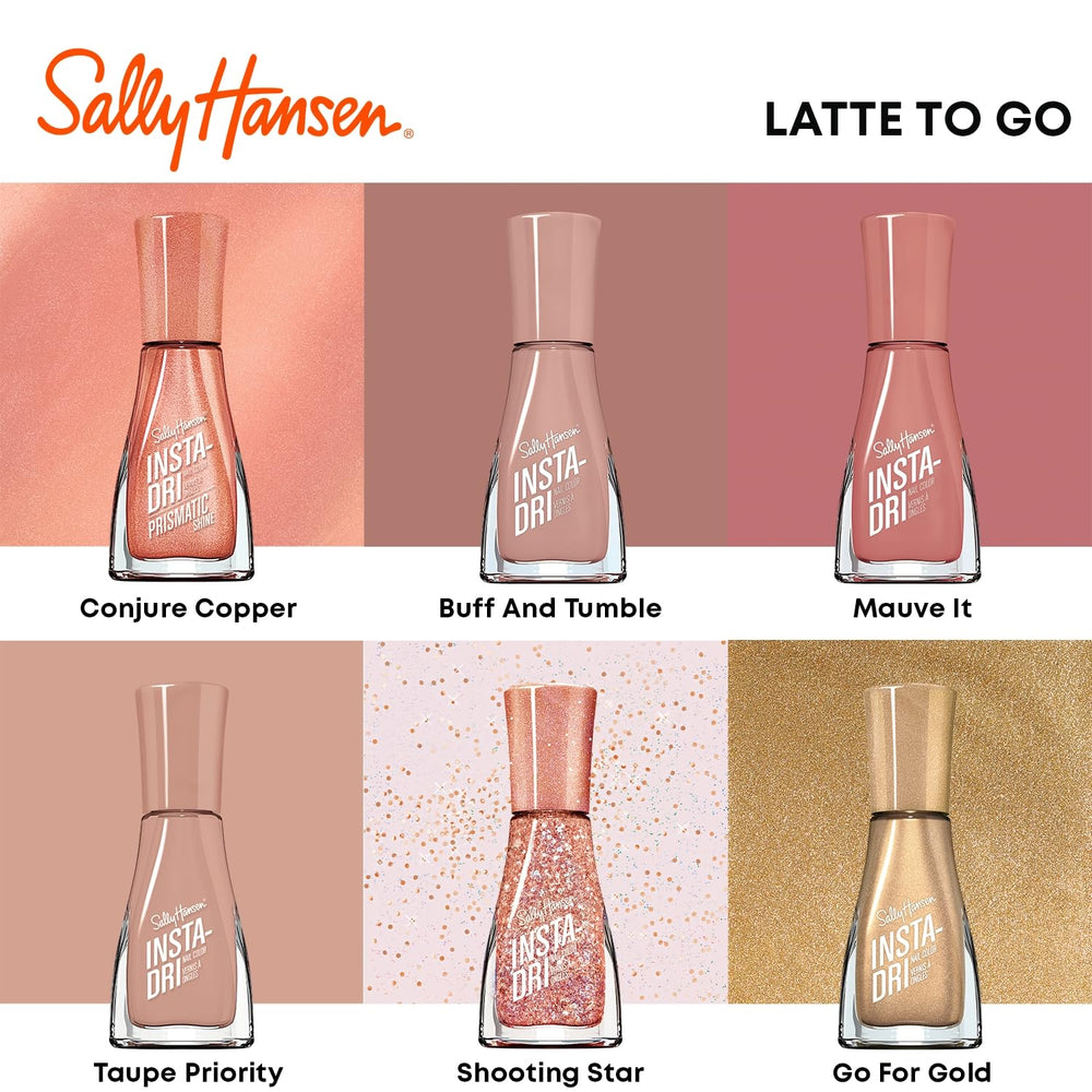 Look diario con Sally Hansen Insta-Dri Mauve It para cualquier ocasión