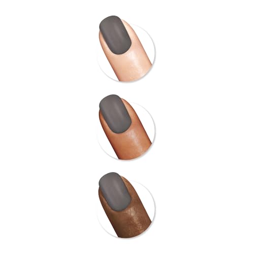 Sally Hansen Insta-Dri muestra Extrava-grey, paleta de tonos grises.
