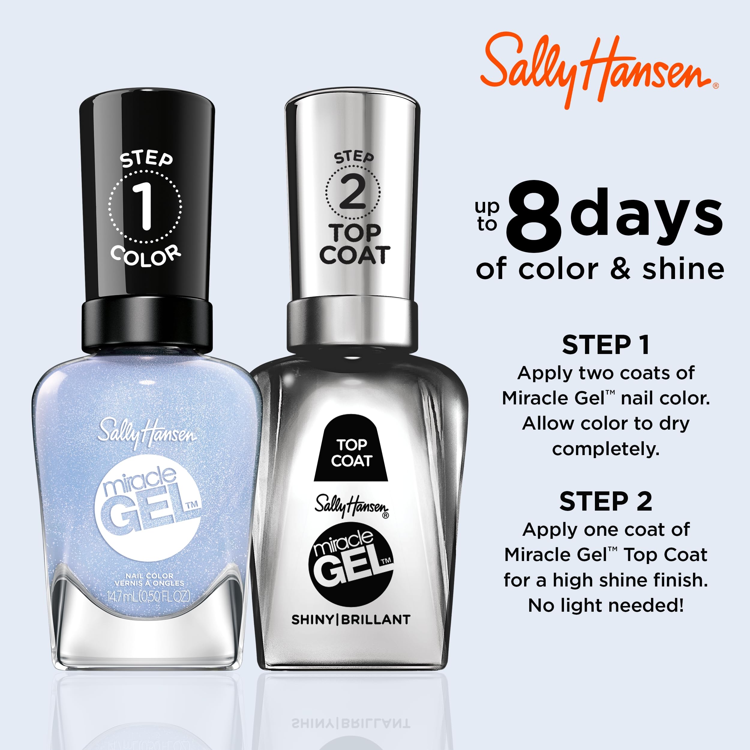 Sally Hansen Miracle Gel acabado gel brillante sin lámpara UV