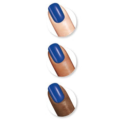 Sally Hansen Esmalte azul pacífico, fórmula 100% vegana.