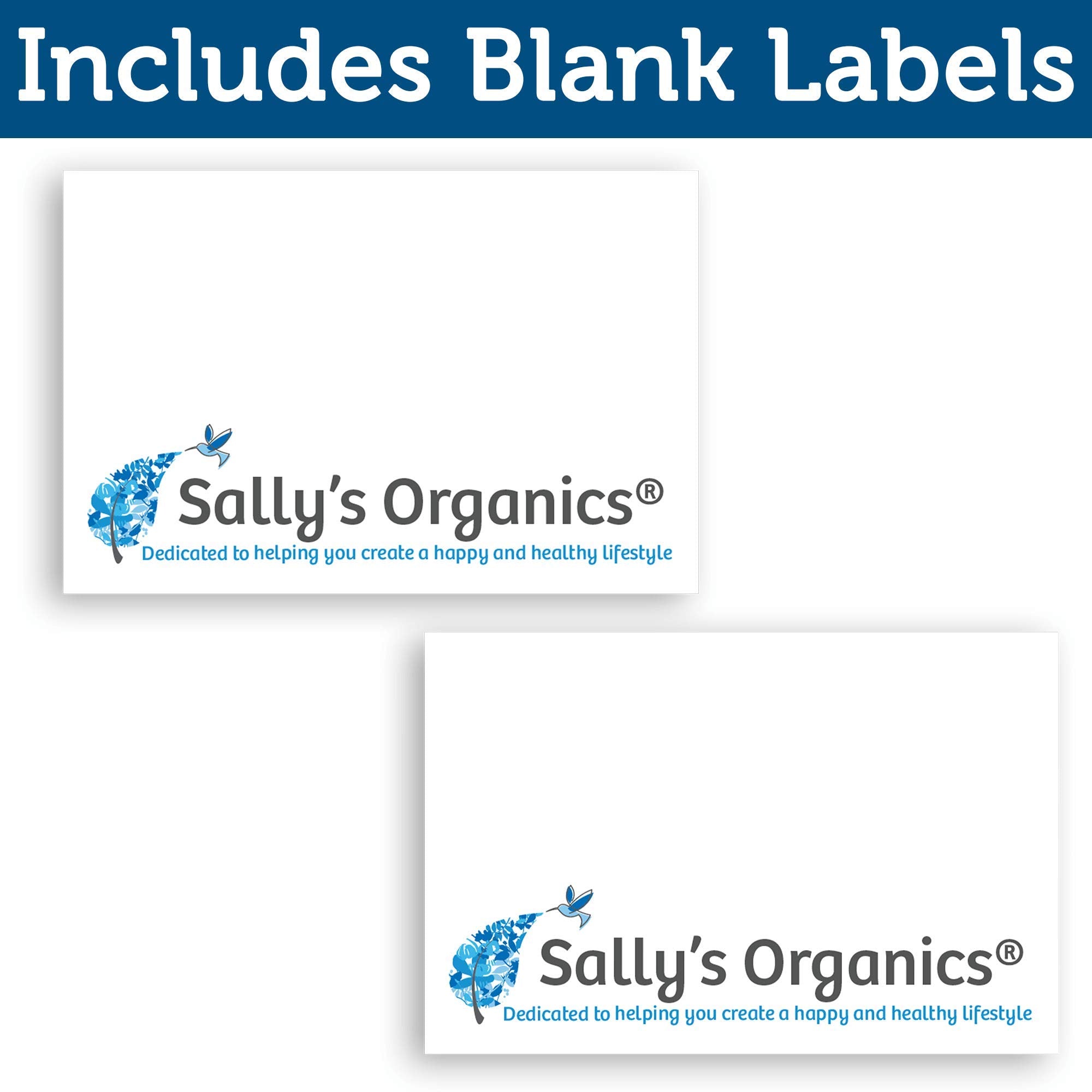 Sally's Organics vidrio resistente a cítricos y aceites fuertes para uso diario