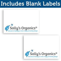 Sally's Organics vidrio resistente a cítricos y aceites fuertes para uso diario
