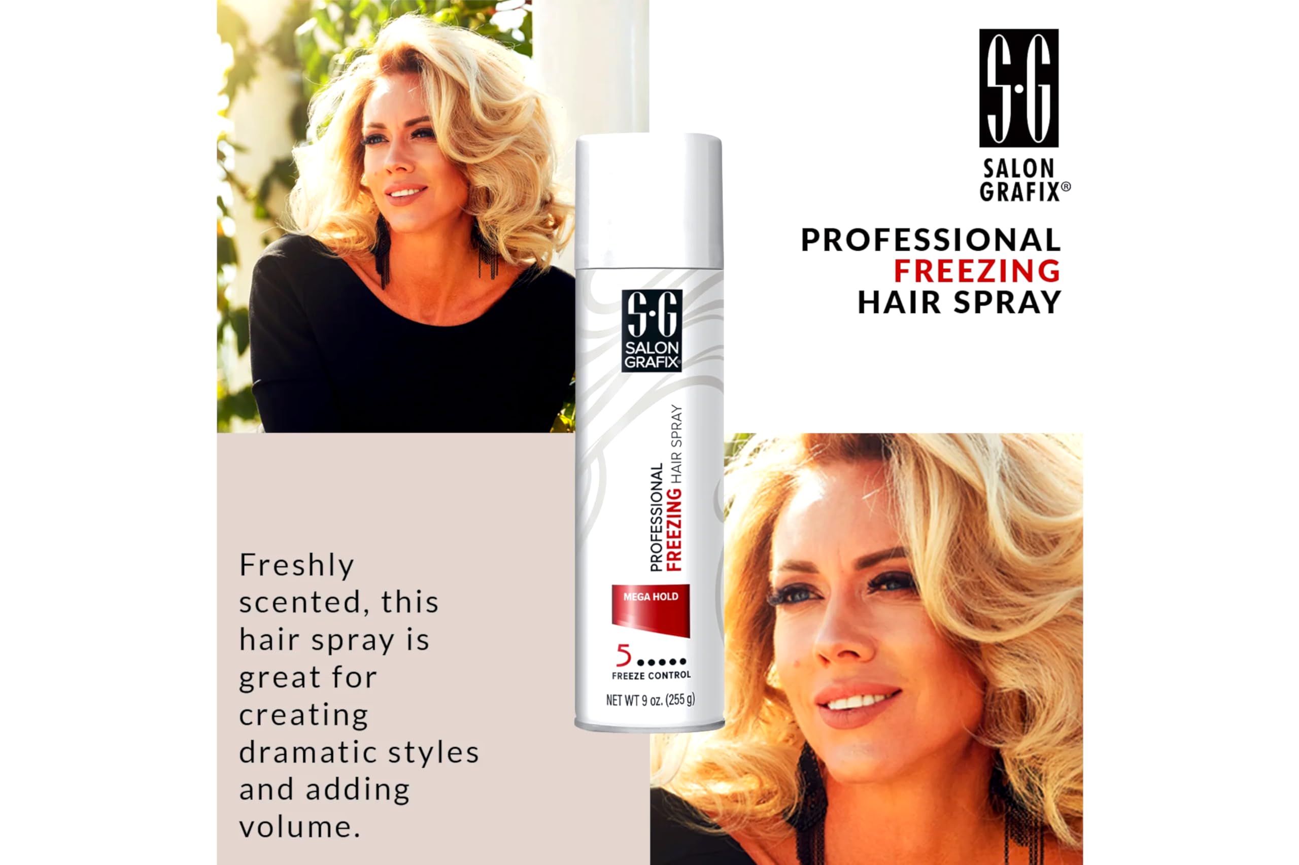 Pack de 6 unidades Salon Grafix Hairspray listo para viaje.