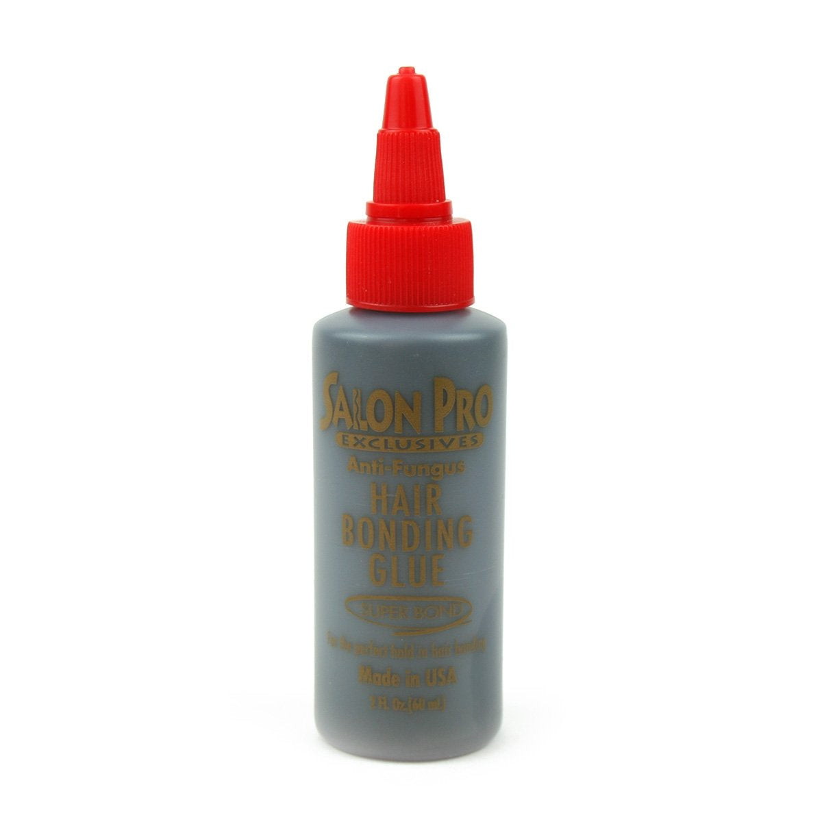 SalonPro pegamento para cabello antifúngico 2 oz: fijación duradera para peinados.